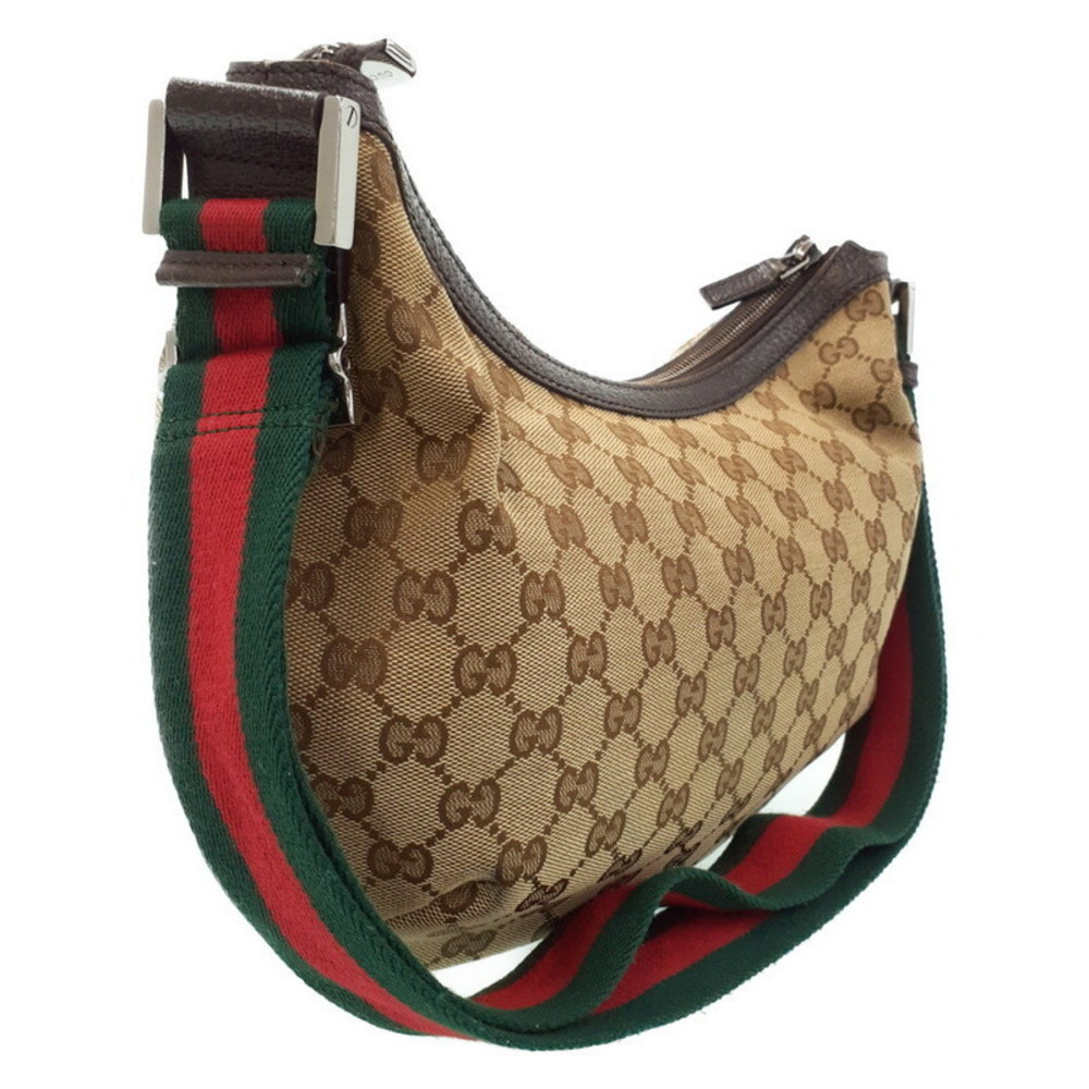 Gucci Canvas GG Messenger Brown Bag Web